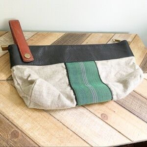 Steve Mono striped Clutch